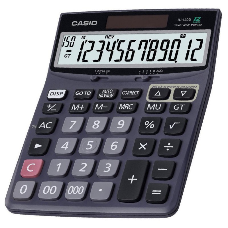 Calculatrice Casio DJ-120D / Noir
