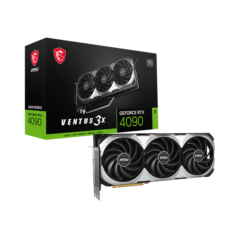 Carte graphique MSI GeForce RTX 4090 VENTUS 3X E OC / 24 Go GDDR6X