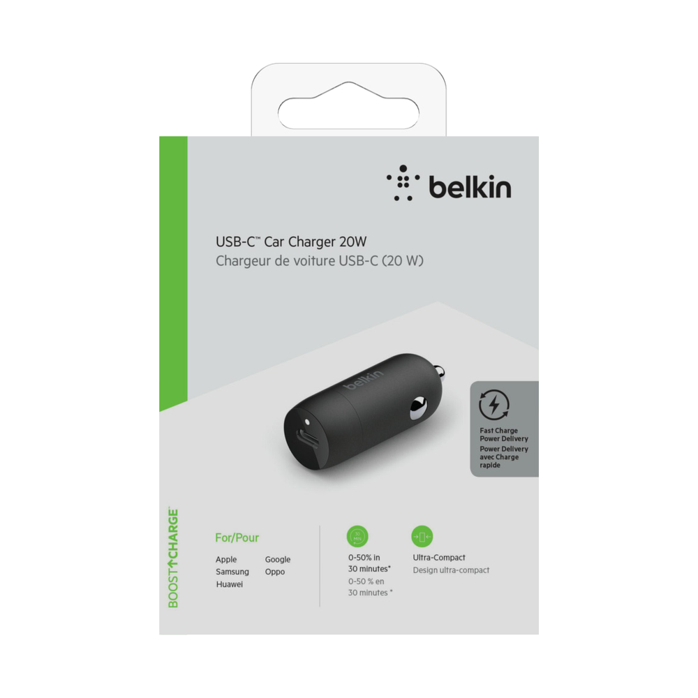 CHARGEUR ALLUME-CIGARE DE VOITURE USB-C PD / 20 W