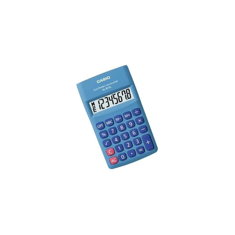 CALCULATRICE DE POCHE CASIO HL-815L-BU / BLEU