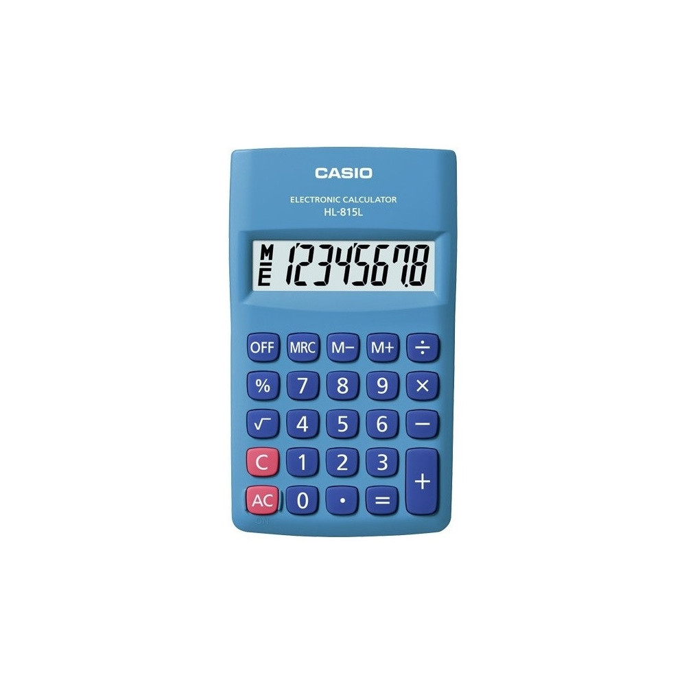 CALCULATRICE DE POCHE CASIO HL-815L-BU / BLEU