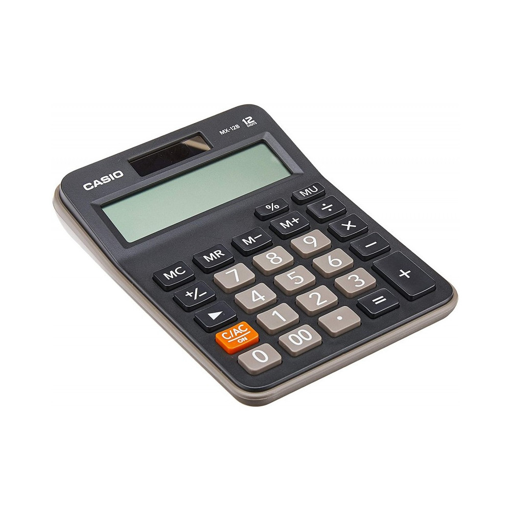 CALCULATRICE CASIO MX-12B / Pile et Solaire / 12 CHIFFRES / NOIR