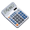 CALCULATRICE DE BUREAU CASIO DC-12M / 12 CHIFFRES / PILLE OU SOLAIRE / Gris