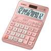 CALCULATRICE DE BUREAU CASIO DF-120FM-PK / SOLAIRE OU PILE / 12 CHIFFRES / ROSE