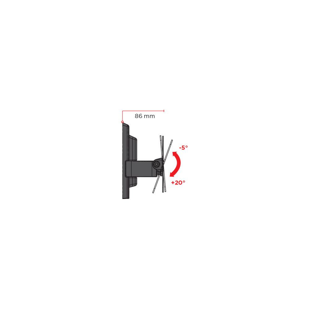 SUPPORT MURAL MELICONI POUR TV 26"-40" /  FTR200