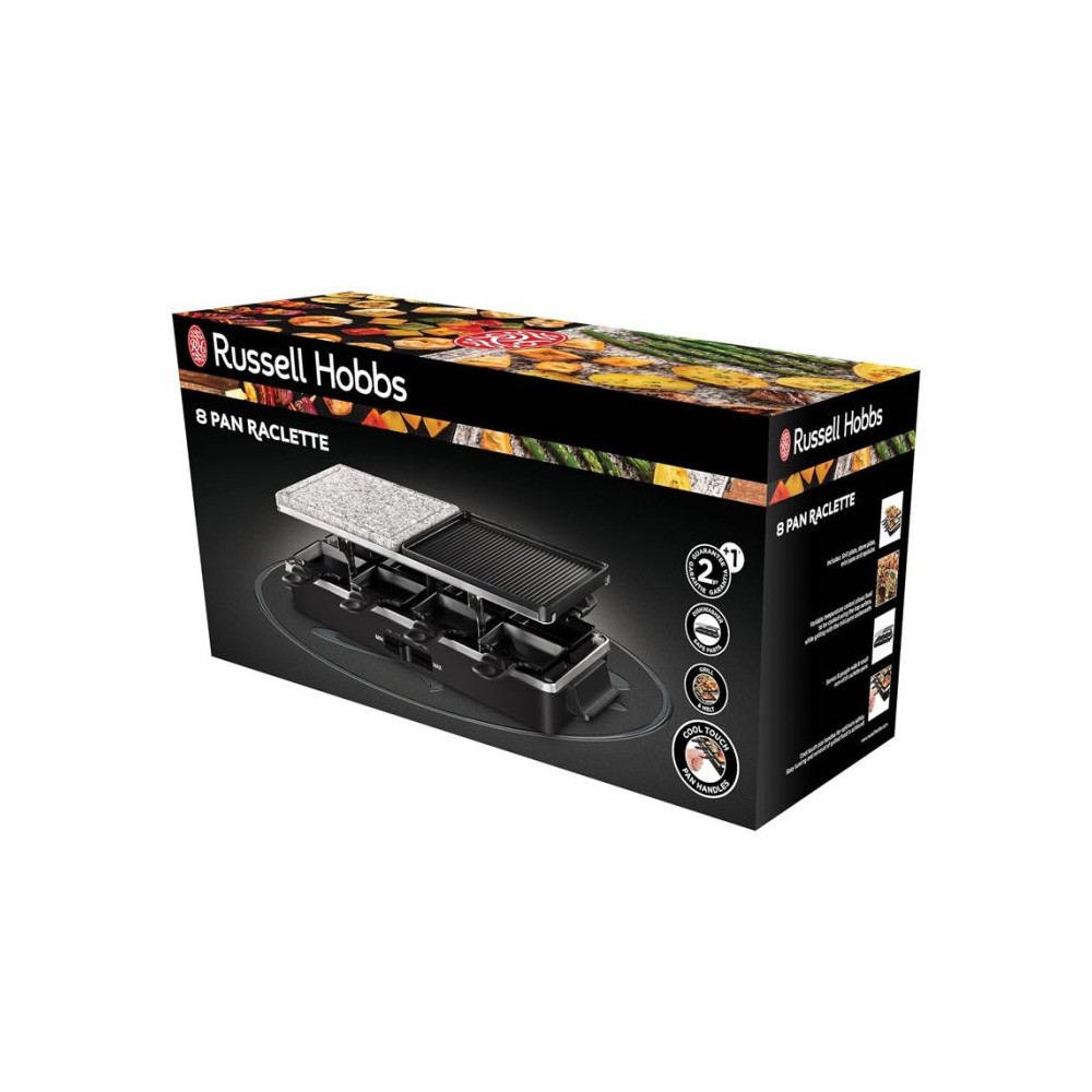 APPAREIL A RACLETTE MULTIFONCTION RUSSEL HOBBS /  1400W / NOIR