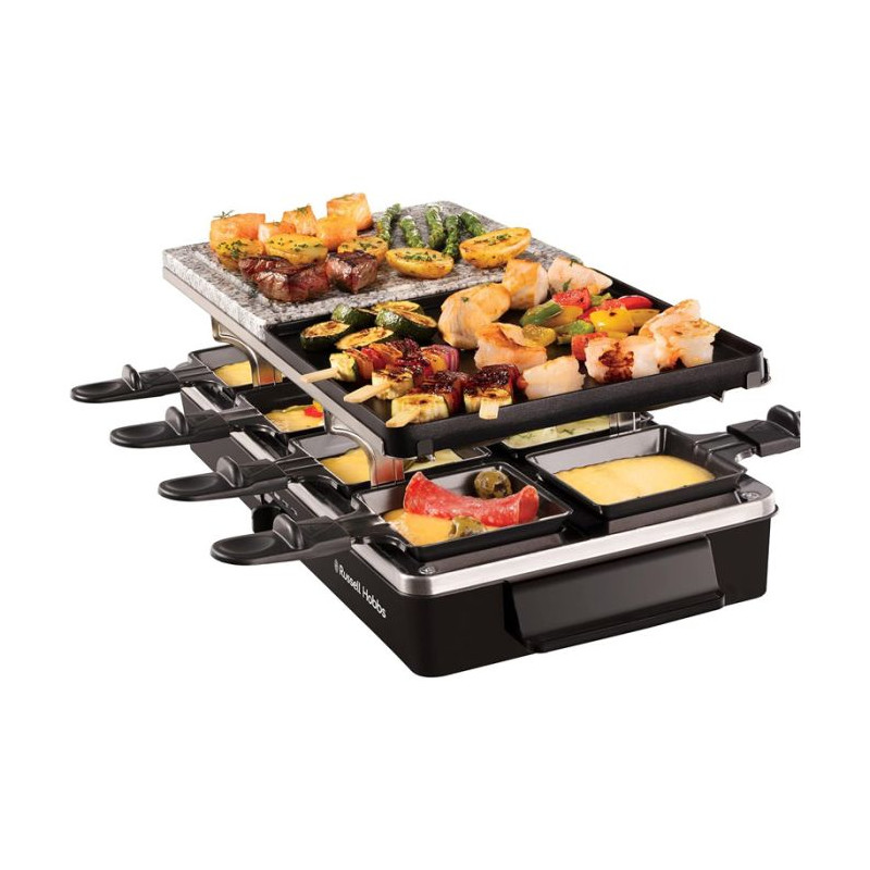 APPAREIL A RACLETTE MULTIFONCTION RUSSEL HOBBS /  1400W / NOIR