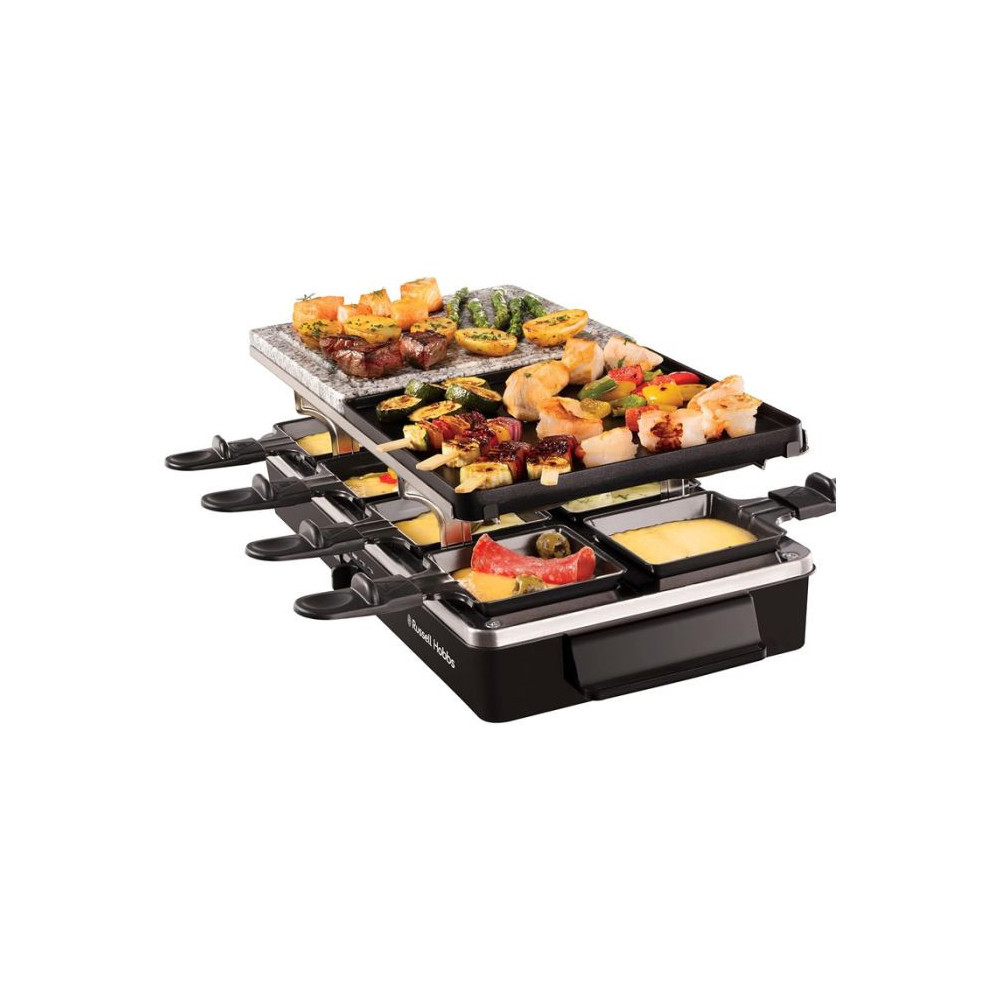 APPAREIL A RACLETTE MULTIFONCTION RUSSEL HOBBS /  1400W / NOIR