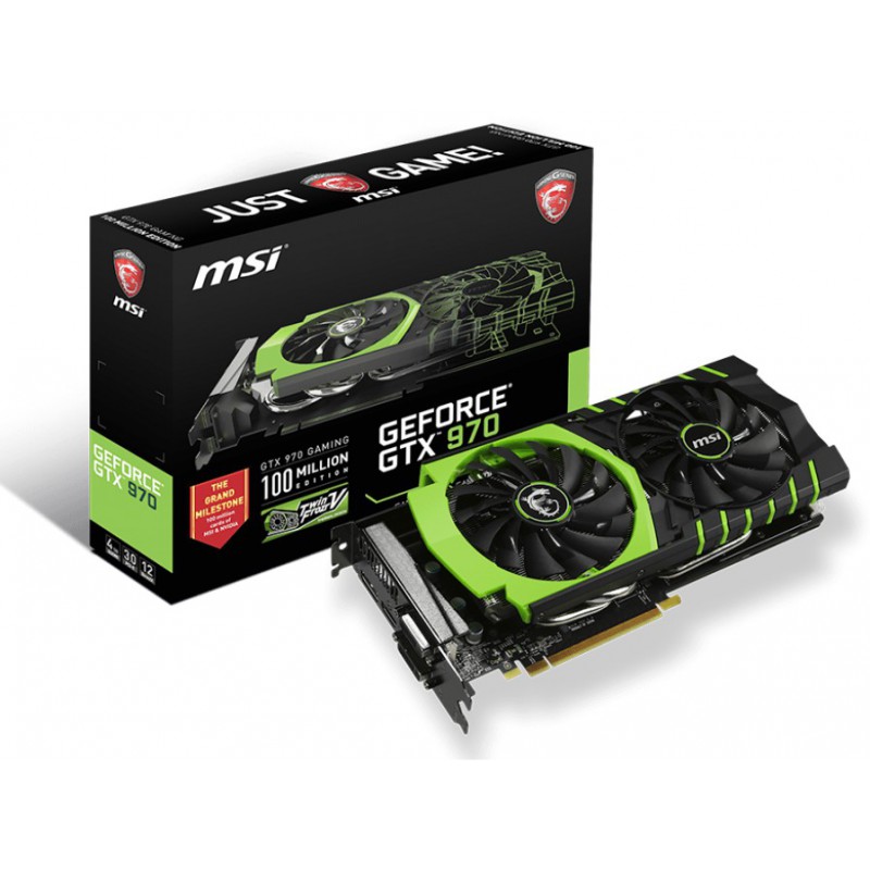 Carte graphique MSI GeForce GTX 970 Gaming 4G 100ME