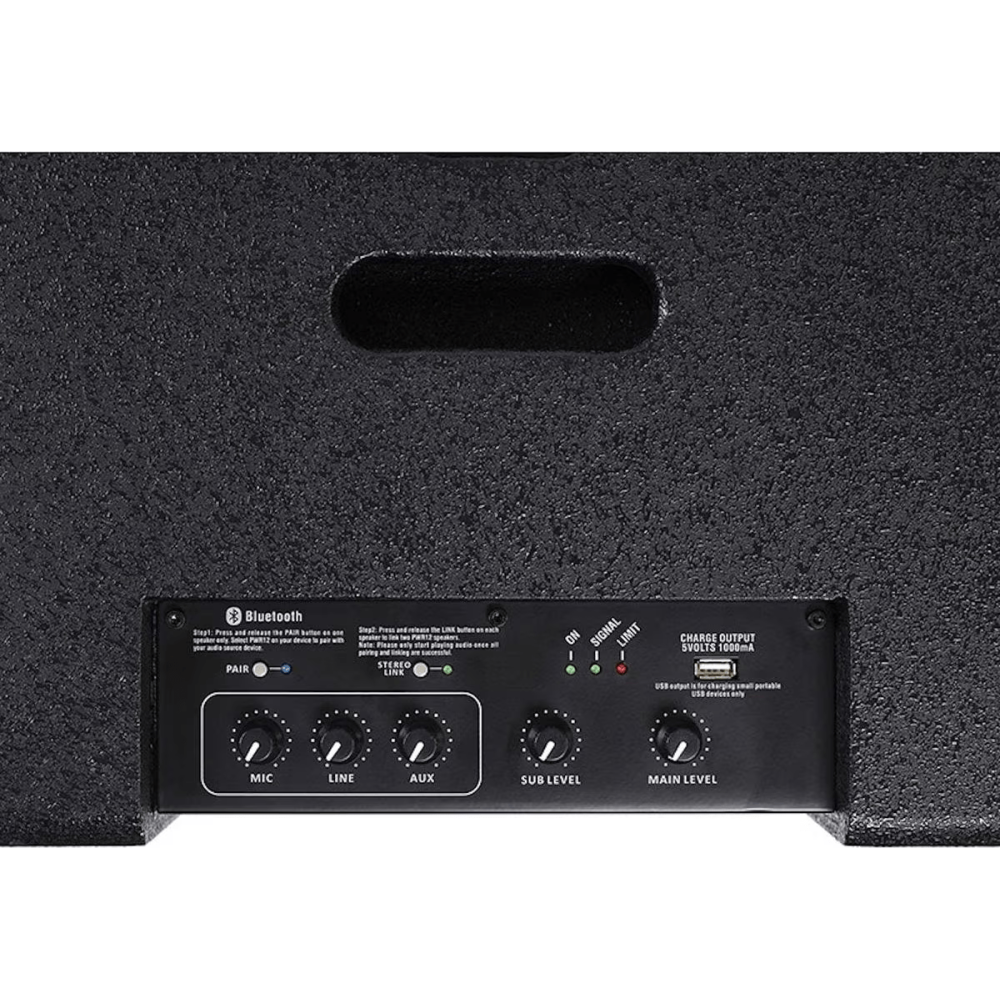 Haut parleur Enceinte Artsound 2 Voies / 1500w /  Noir