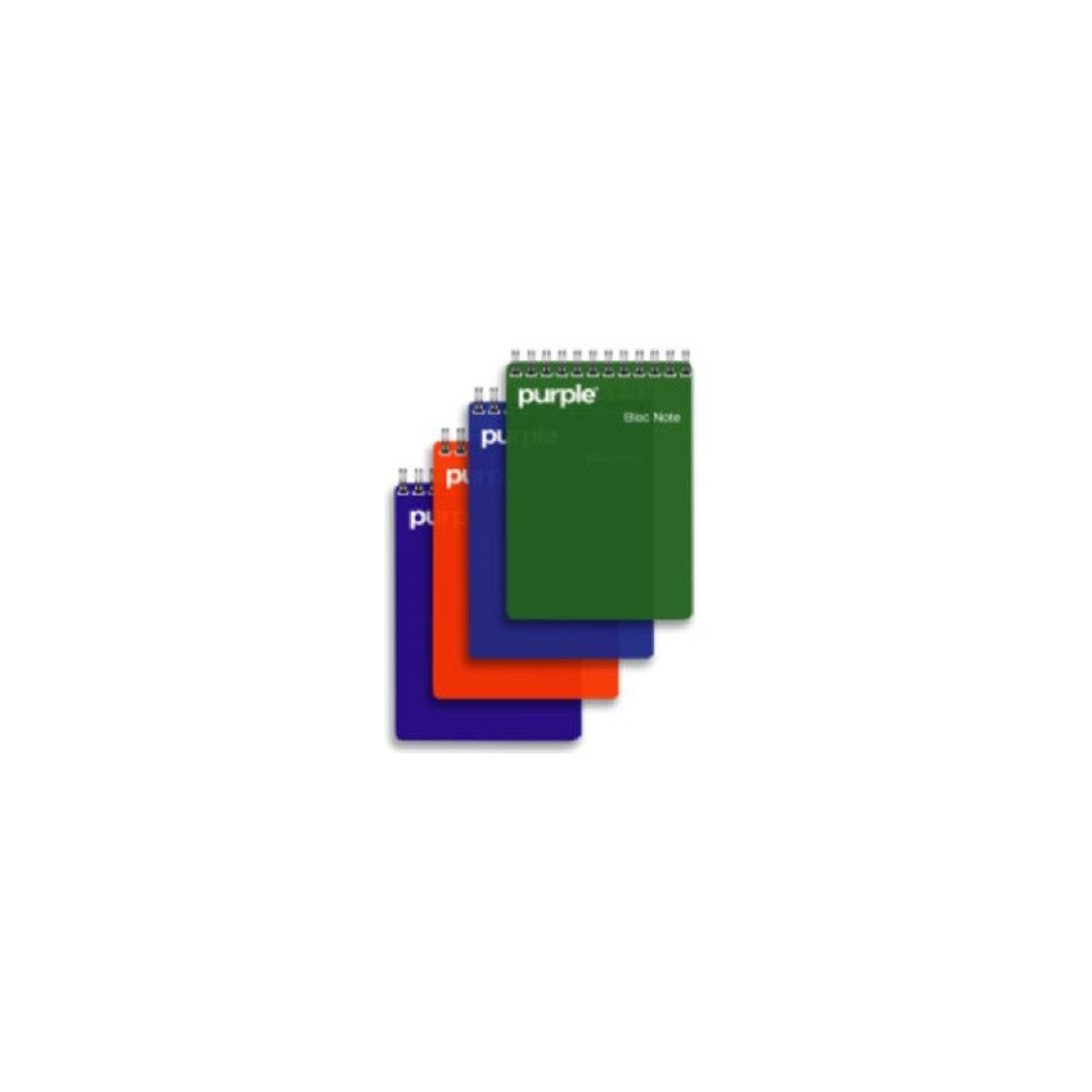 BLOC NOTE WIRO 160 PAGES A6 VELVET ASSORTIS /  PURPLE