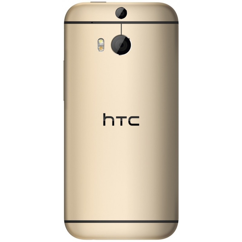 Téléphone Portable HTC One M8 / Gold + Dot View Flip Case