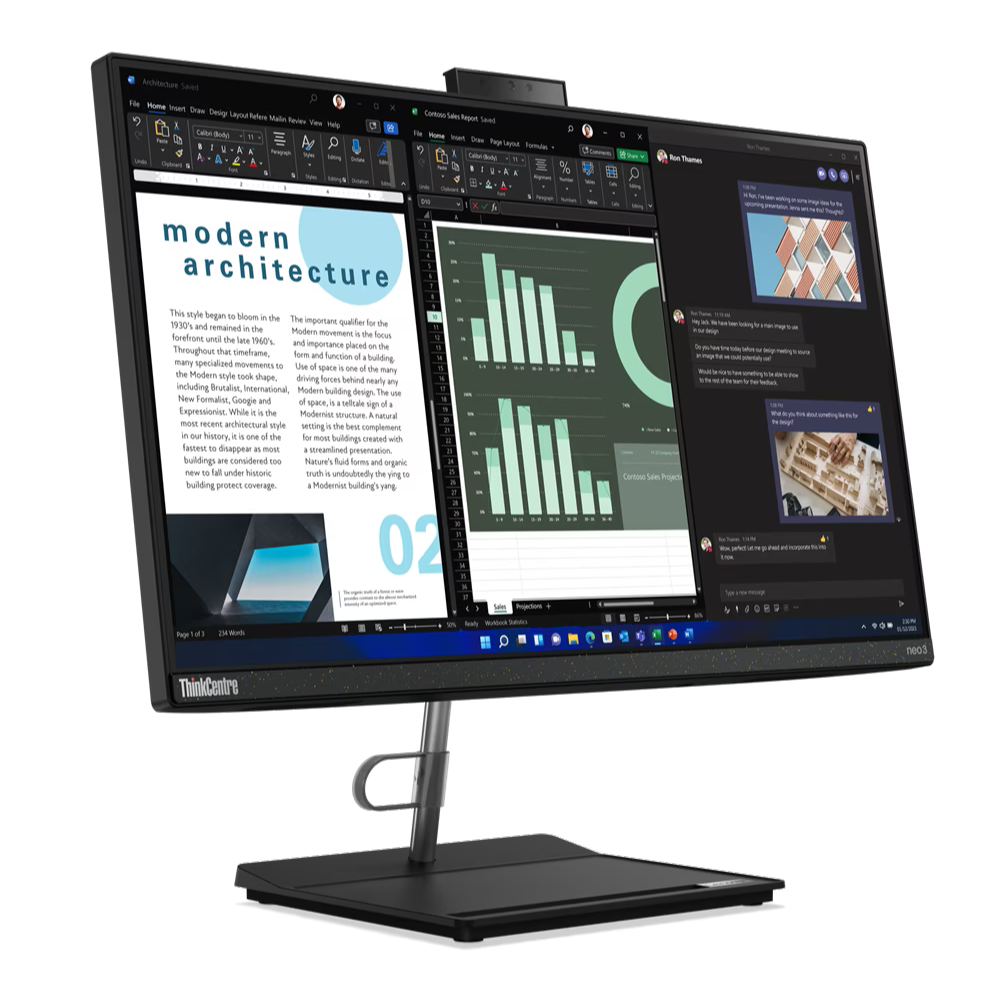 ALL IN ONE LENOVO think  Neo 30a I5-12450H 4G 256SSD 21.5"FHDBLACK
