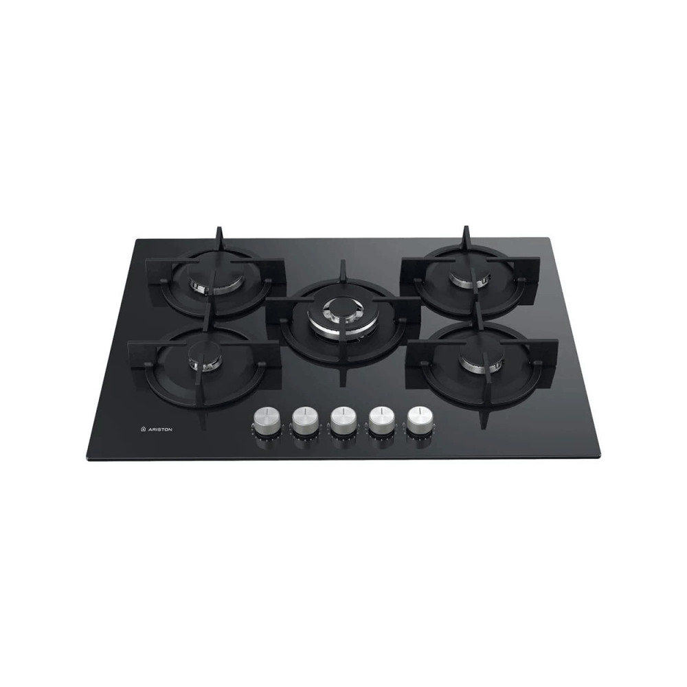 PLAQUE DE CUISSON AGS ARISTON / 72S/BK / 5 FEUX / 75CM / NOIR