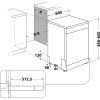 LAVE VAISSELLE ARISTON LFC3C33WFX / 14 COUVERTS / 9 PROGRAMMES / INOX