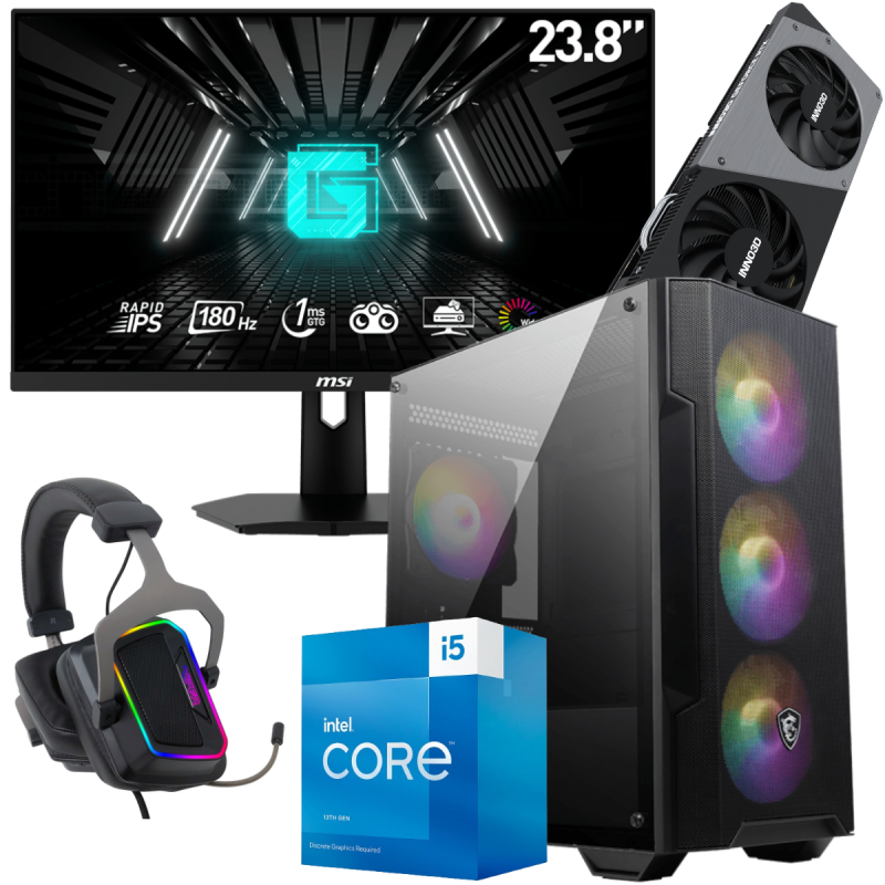 Setup Gamer Pc de Bureau Gaming / i513400F / RTX 4060 8G