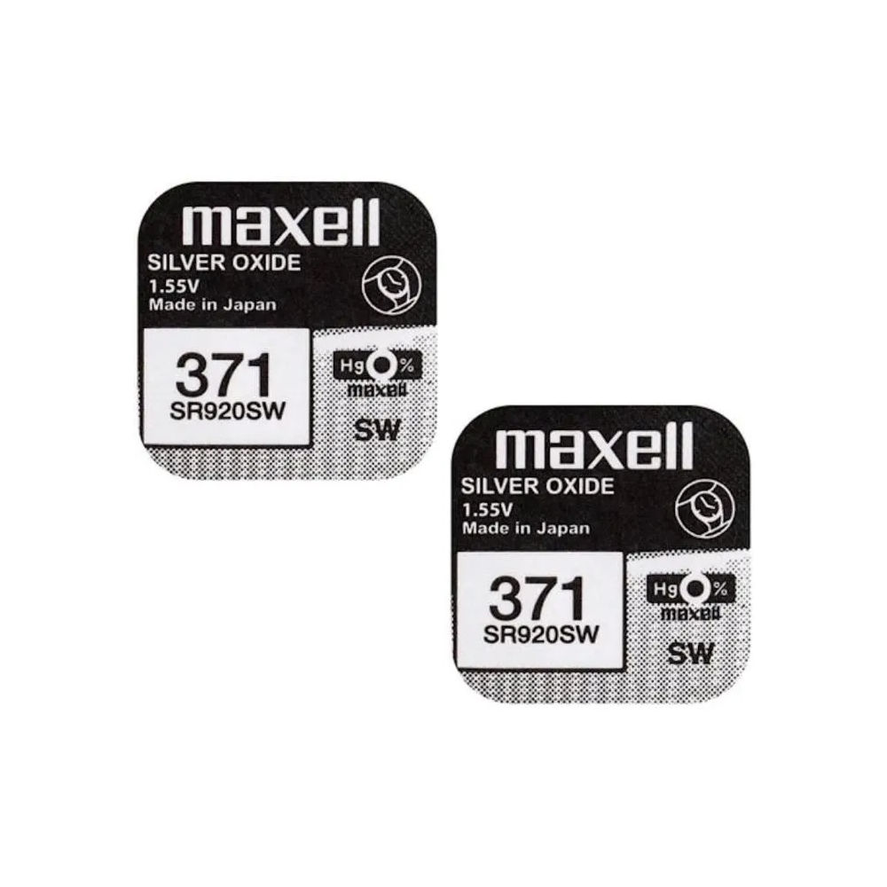 PILE BOUTON POUR MONTRE MAXELL 371
