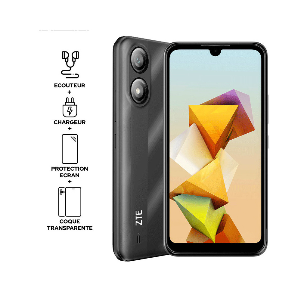 Smartphone ZTE A33S / 4 Go / 32 Go / Noir