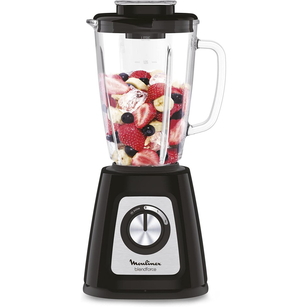 Blender Moulinex +2 BOLS AVEC MOULIN / 1.75lL / 600W  / Noir