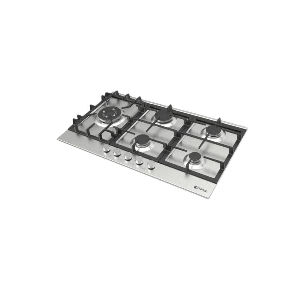 PLAQUE ENCASTRABLE FRANCO / 5 FEUX / 70 CM / INOX