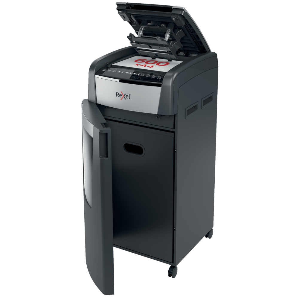 Destructeur De Documents Rexel Optimum AutoFeed+ 600M Coupe micro / Noir