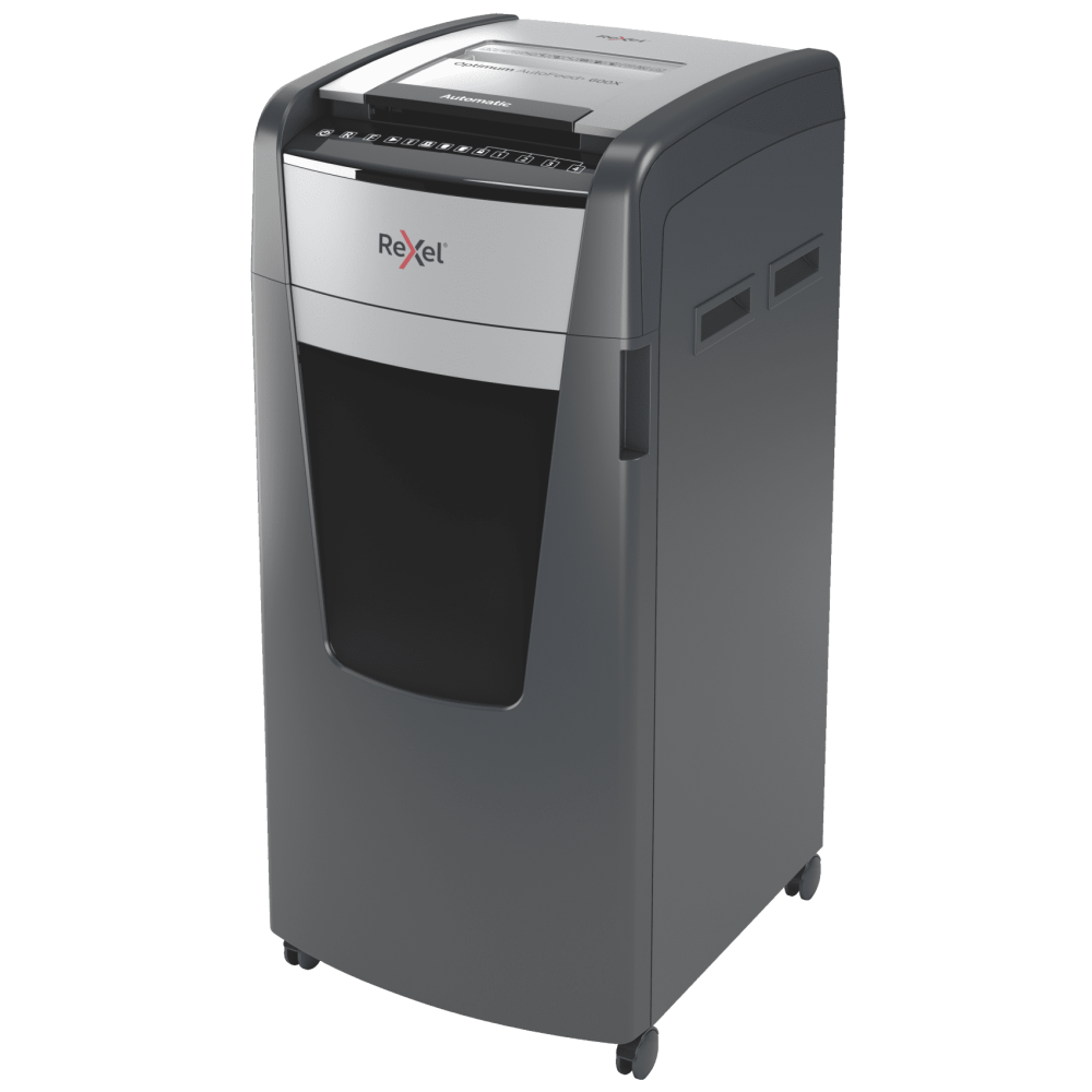 Destructeur De Documents Rexel Optimum AutoFeed+ 600M Coupe micro / Noir