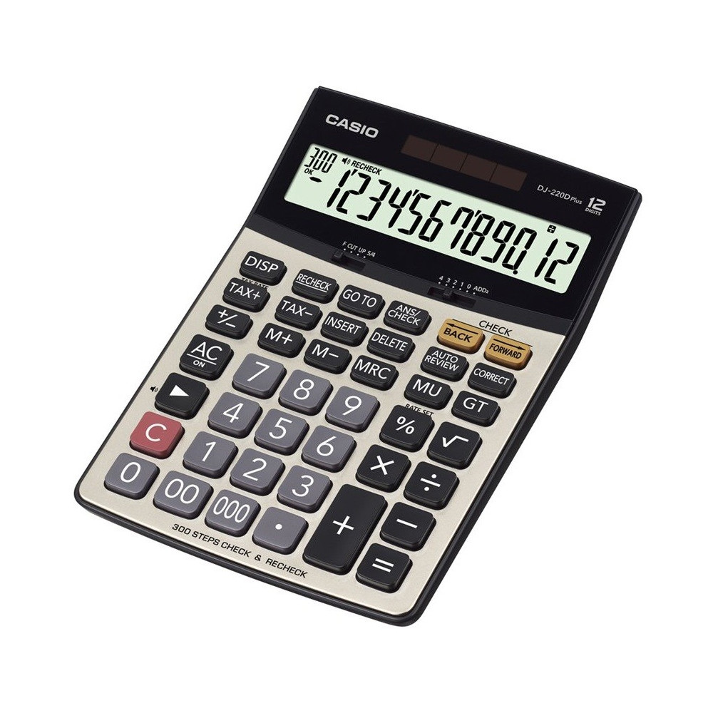 CALCULATRICE DE BUREAU 12 CHIFFRES CASIO DJ-220D PLUS
