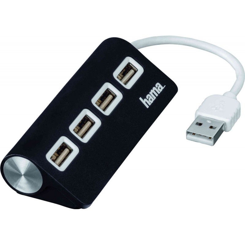 Hub Hama 1:4 USB 2.0 / Noir