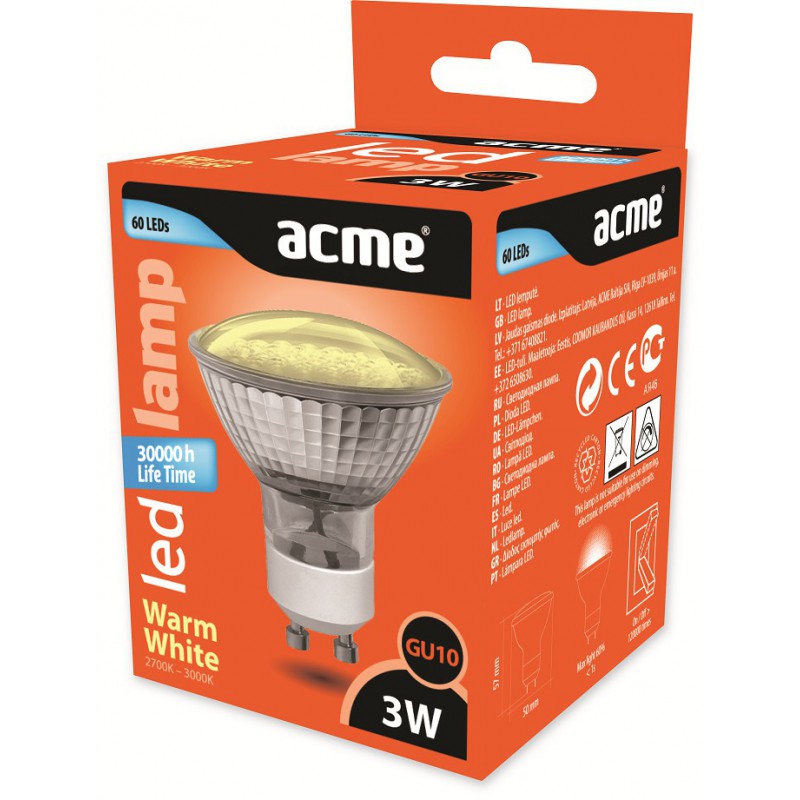 Lampe LED ACME SMD60 3W30h3000KGU10