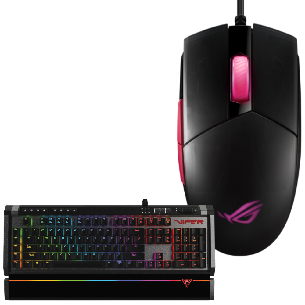 Pack Clavier et Souris gaming Patriot VIPER + Asus