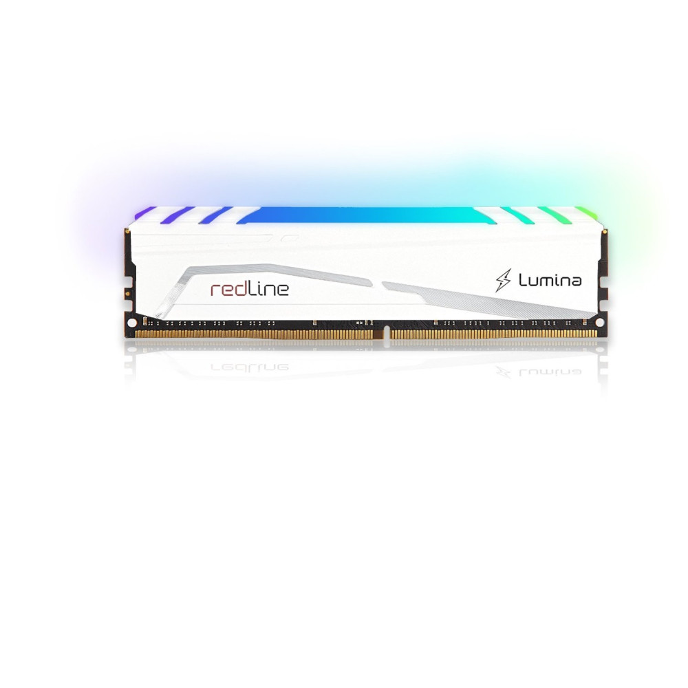 Barrette mémoire Mushkin Redline Lumina White DDR4 UDIMM RGB 16 Go (2x 8 Go) 3600 MHz