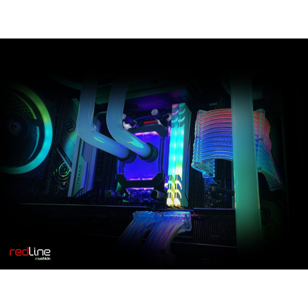 Barrette mémoire Mushkin Redline Lumina White DDR4 UDIMM RGB 16 Go (2x 8 Go) 3600 MHz