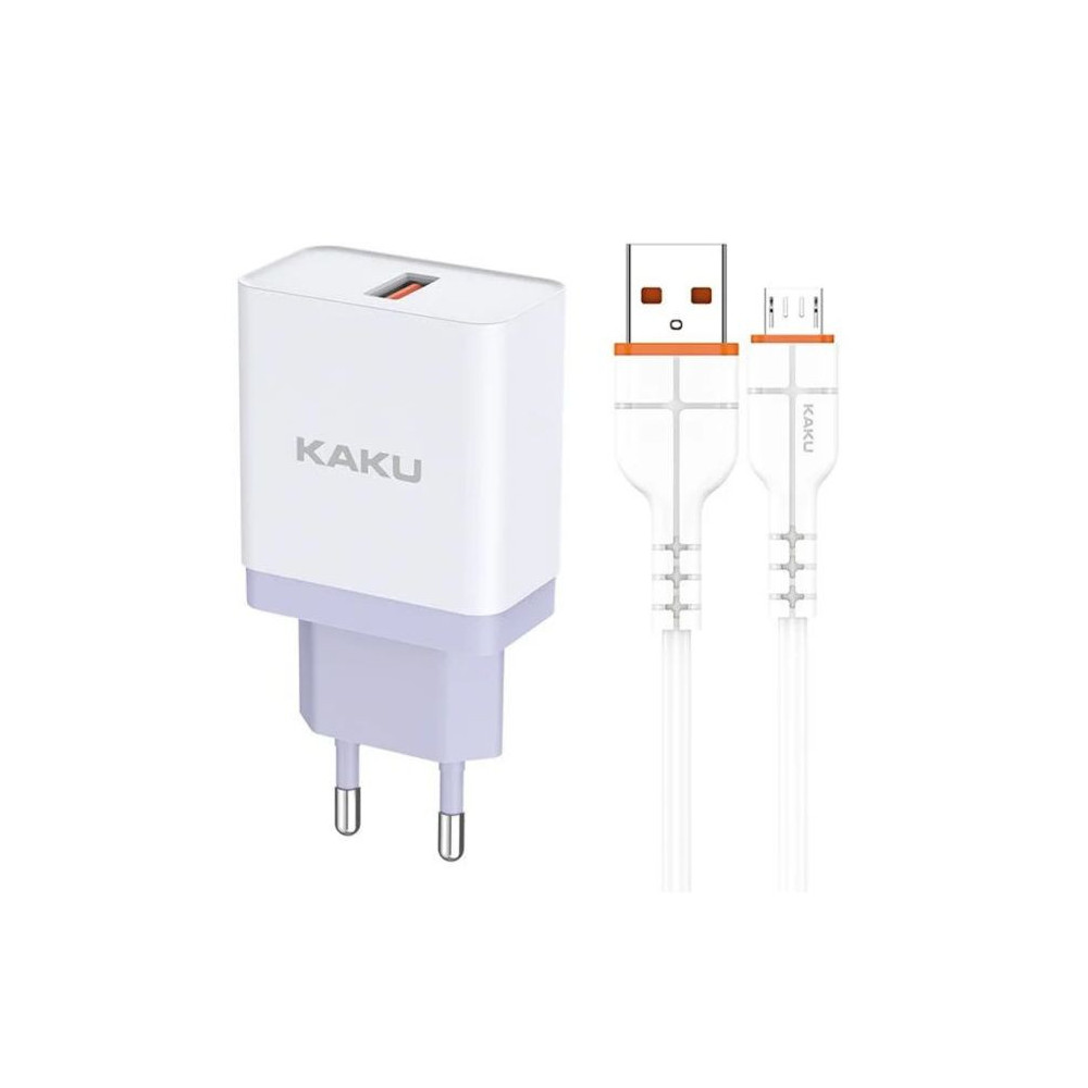 CHARGEUR KAKU Micro USB 1 PORT FULLY COMPATIBLE QC3.0