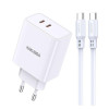 CHARGEUR KAKU KSC-923 DOUBLE SMART CHARGE TYPE-C / 40W / BLANC