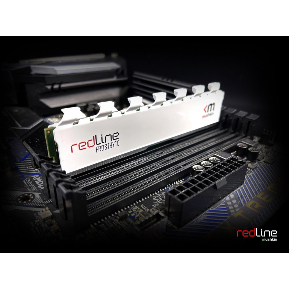 Barrette mémoire Mushkin Redline White DDR4 UDIMM 16 Go (2x 8 Go) 3200 MHz