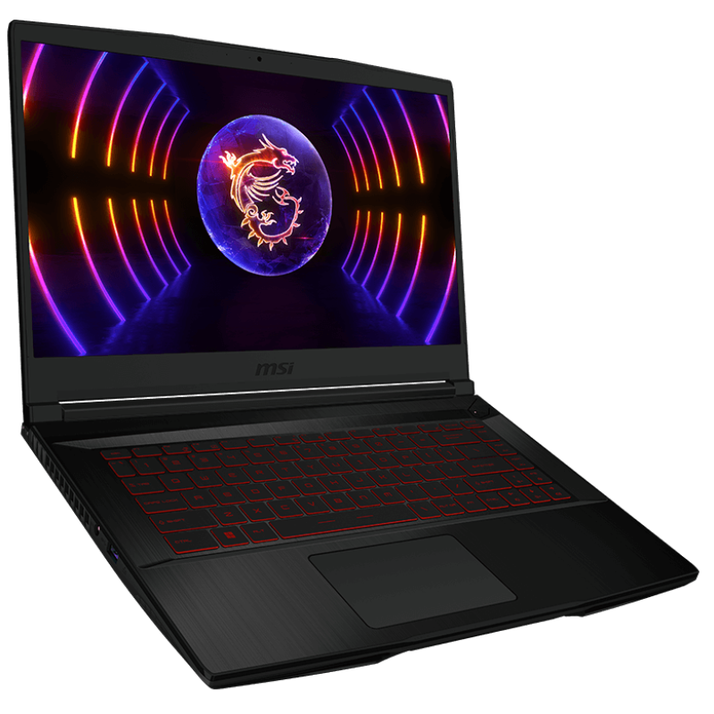 Pc portable MSI Gaming GF63 12VF-414XFR / I5-12450H / RTX 4060 8G / 16 Go / Windows 11 Pro Avec Pack Gaming MSI VIGOR GK30 COMBO Offert