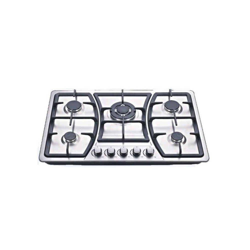 TABLE DE CUISSON AUXSTAR 5 FEUX / 70cm / INOX / AUX-800I-FT