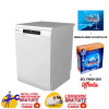 Lave vaisselle Candy 16 couverts CDPN4D620PWE / 60cm / Blanc / Wi-Fi / Bluetooth + Livraison + Installation et Mise en Marche Gratuites + Sel Finish 2 KG + Finish Classic 40 Pastilles Offerts