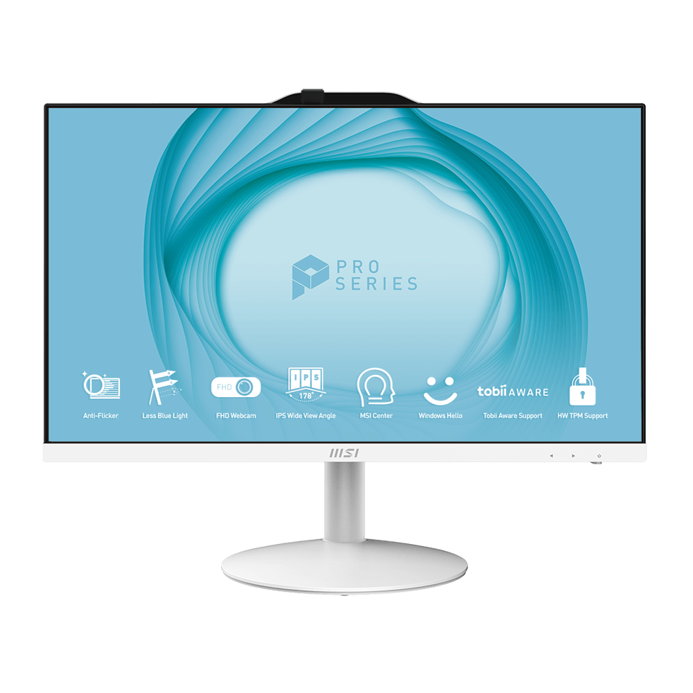 PC de bureau All in One MSI Modern AP242 12M / i5 12è Gén / 12 Go /  1 To + 256 Go SSD / Blanc