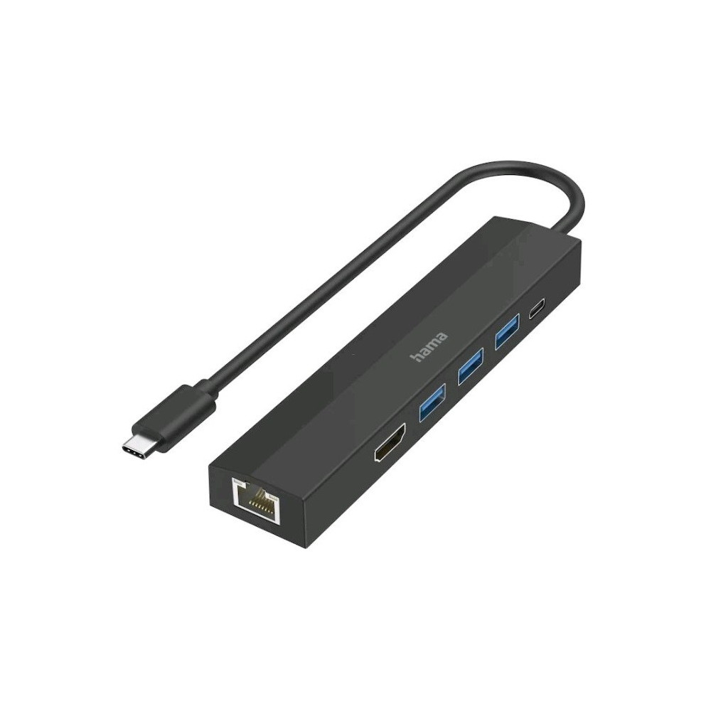 HUB USB-C Hama 6 Ports / Noir