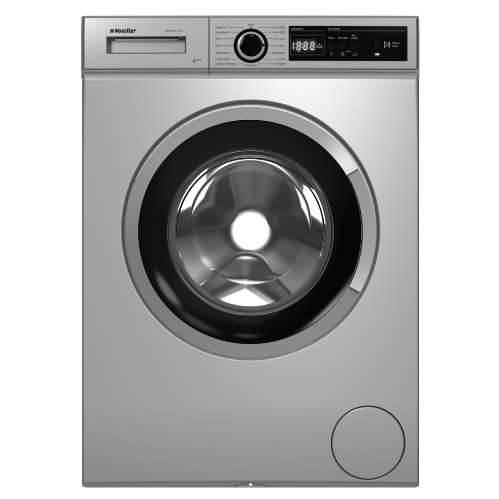 Machine à laver Frontale NEWSTAR MFA0610CT1DS / 6 KG / SILVER