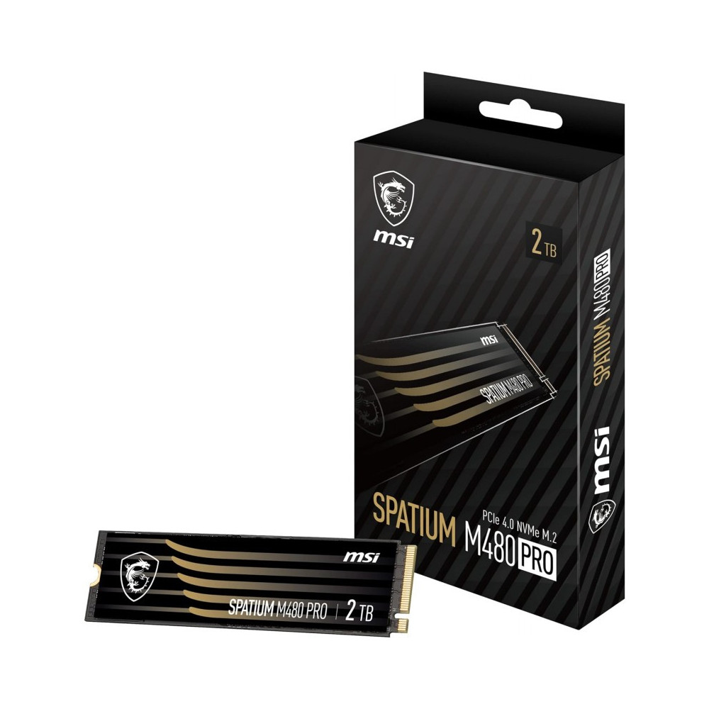 Disque Dur Interne SSD MSI SPATIUM M480 PRO PCIe 4.0 NVMe M.2 / 2 To