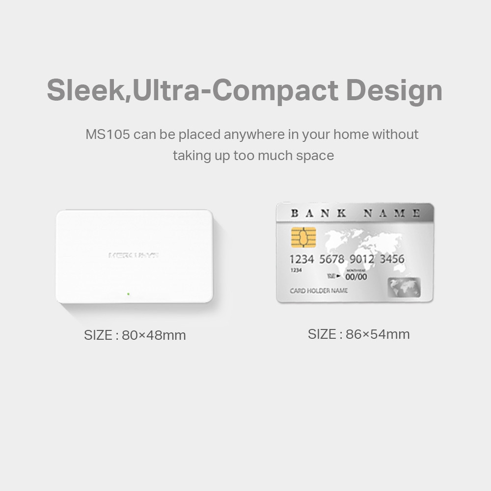 Switch de bureau 5 ports MERCUSYS MS105 / 10/100 Mbps