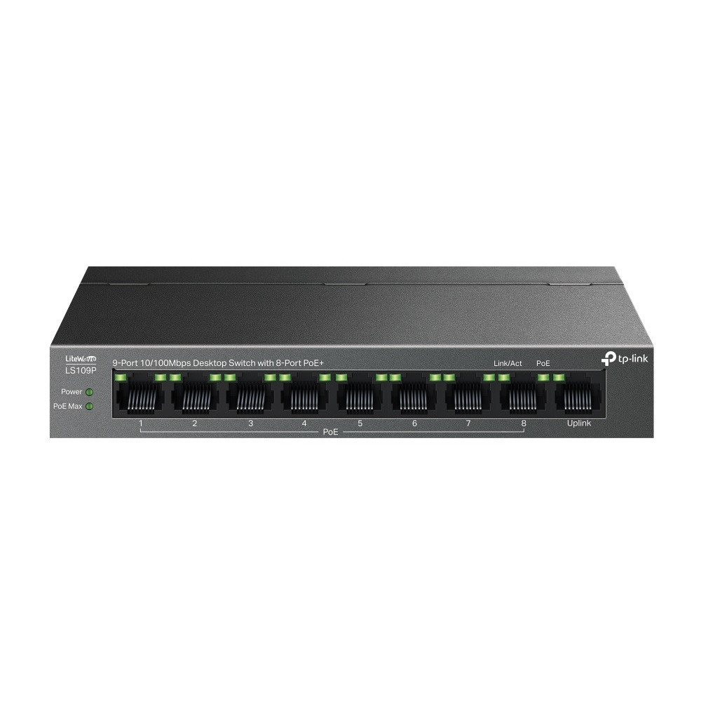 Switch de bureau Tp-link LS109P 9 ports 10/100 Mbps