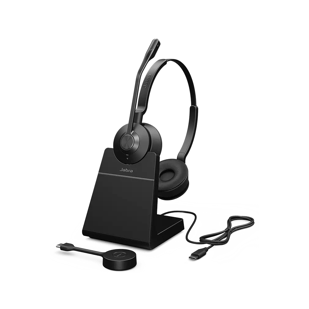 Micro-Casque Sans Fil Jabra Engage 55 MS Stéreo / Noir