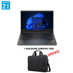 Pc Portable Lenovo ThinkPad E14 Gen 4 / i5-1235U / 8 Go + SACOCHE Lenovo T210 Offerte