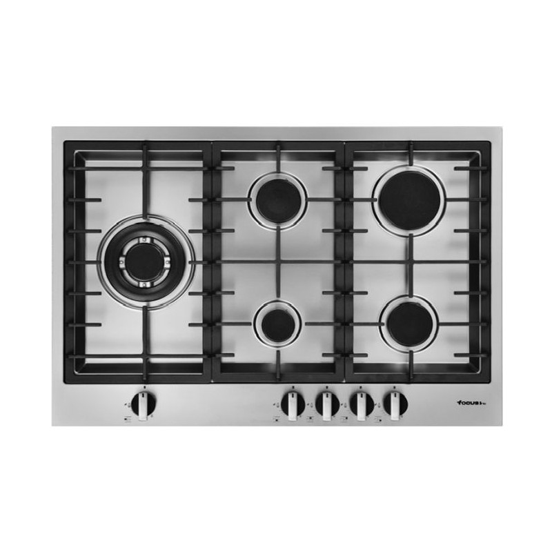 PLAQUE DE CUISSON FOCUS / QUADRA-75 / 5 FEUX / 75 CM / INOX