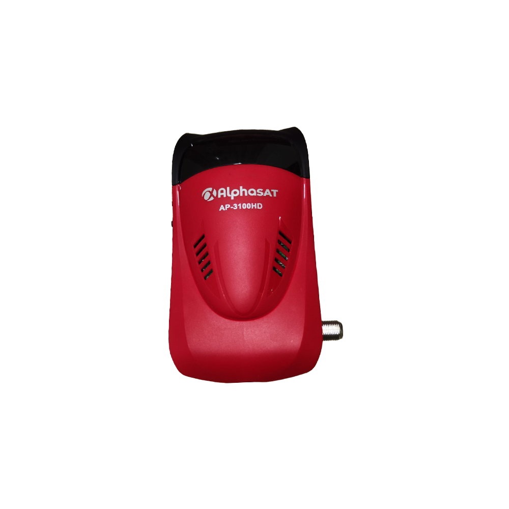 Récepteur Alphasat-3100HD Full HD 1080P / Rouge + 5 ABONNEMENTS 12 MOIS