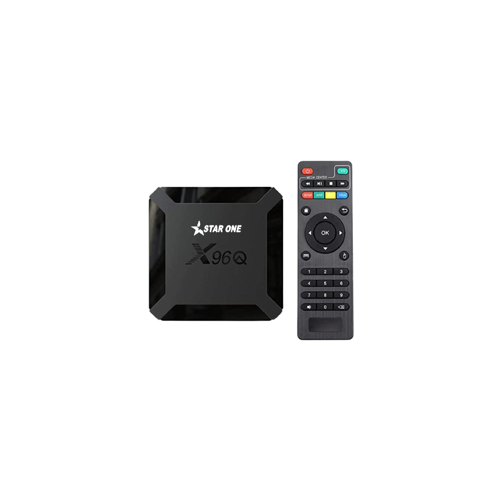 BOX TV ANDROID STAR ONE X96Q 4K 2 GO / 16 GO / NOIR