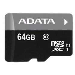 Carte mémoire Adata microSDXC 64 Go Class 10 + Adaptateur